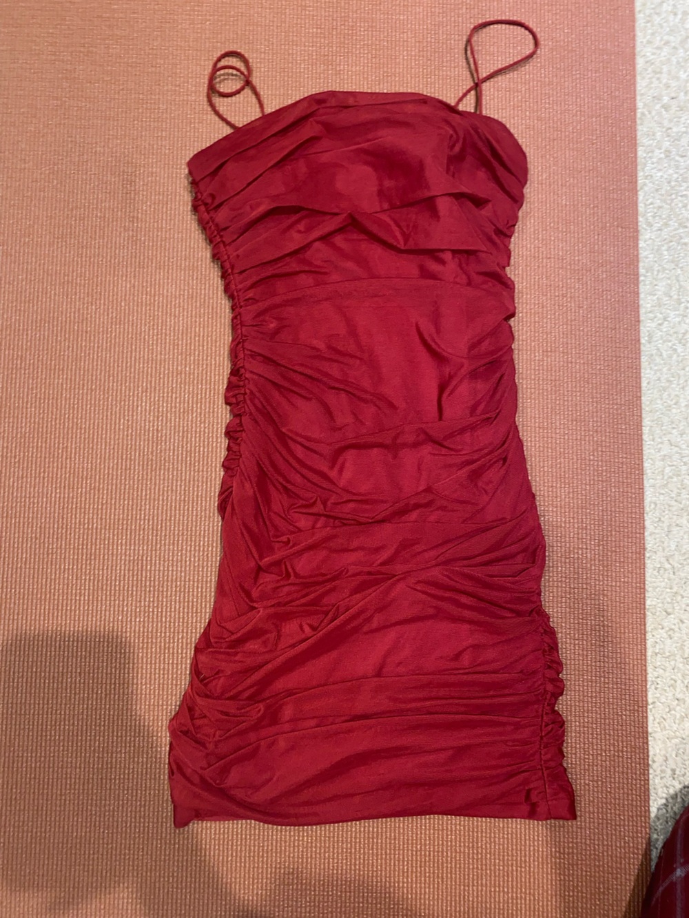 Princess Polly Red Ruched Bodycon Dress